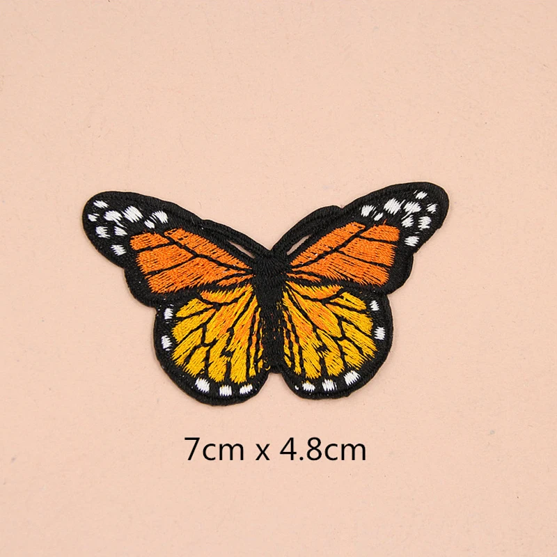 Motýľ Škvrny na Oblečení Železa Vyšívané Patch Nášivka Žehlička Na Patch DIY Šitie Príslušenstvo pre Oblečenie Odznak 3