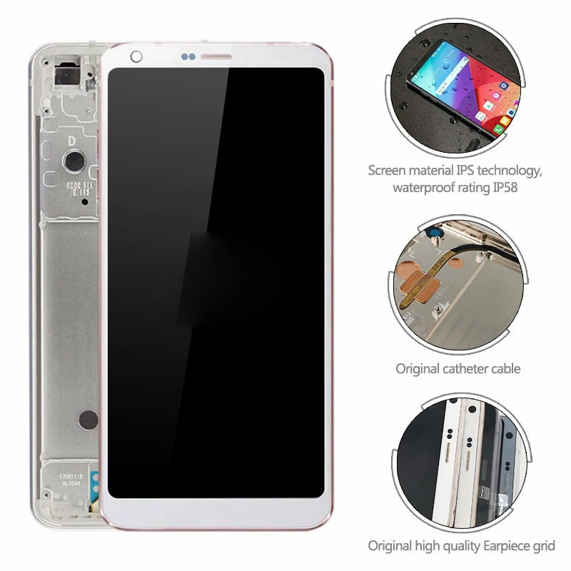 Pôvodné IPS LG G6 H870 H870DS H872 LS993 VS998 US997 LCD Displej + Dotykový Displej Digitalizátorom. S montážou Rámu 5
