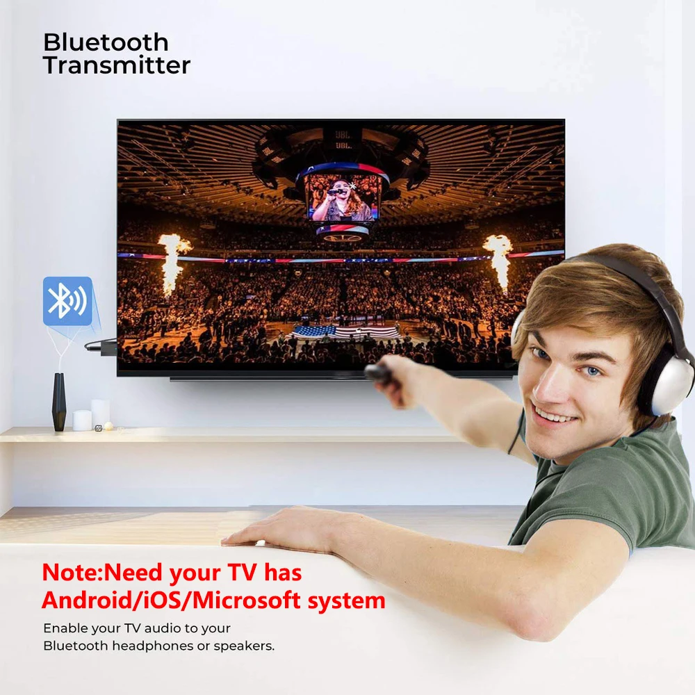 USB Bluetooth 5.0 Vysielač, Prijímač 3 v 1 EDR Dongle Adaptér 3,5 mm AUX pre TV, PC Slúchadlá Domáce Stereo Auto HIFI Audio nové 5