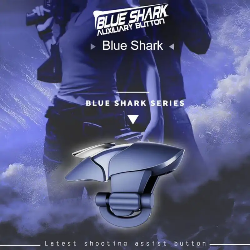 Žralok Modrý Mobile Tlačítkový Ovládač Kov Rukoväť Hra Streľba Radič Spúšť Cieľom Tlačidlo Pre Iný Model Telefónu Accesorios 4