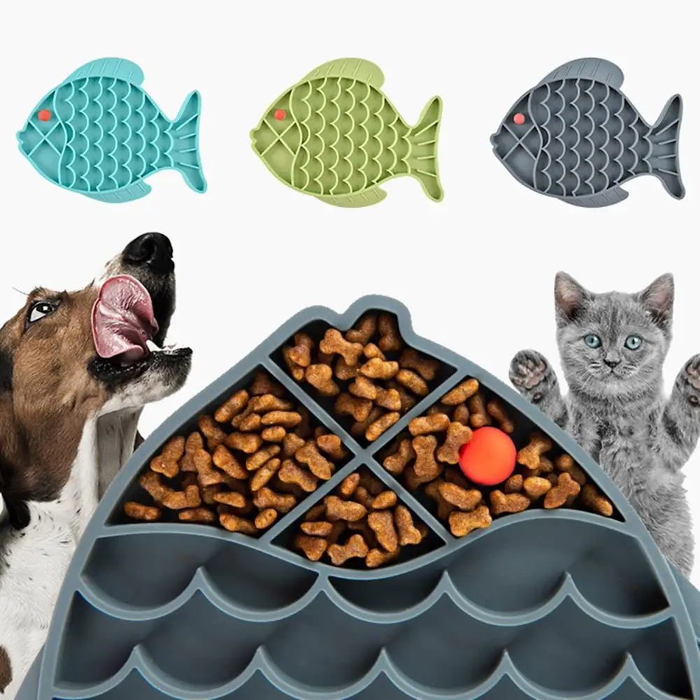 Pes Pomaly Feeder Misky, Pet, Pes, Mačka Pomaly Feeder Ryby Tvar Potravín Miska Proti Dusenie Kŕmenie Jedlo Doska Pet Produktov 5