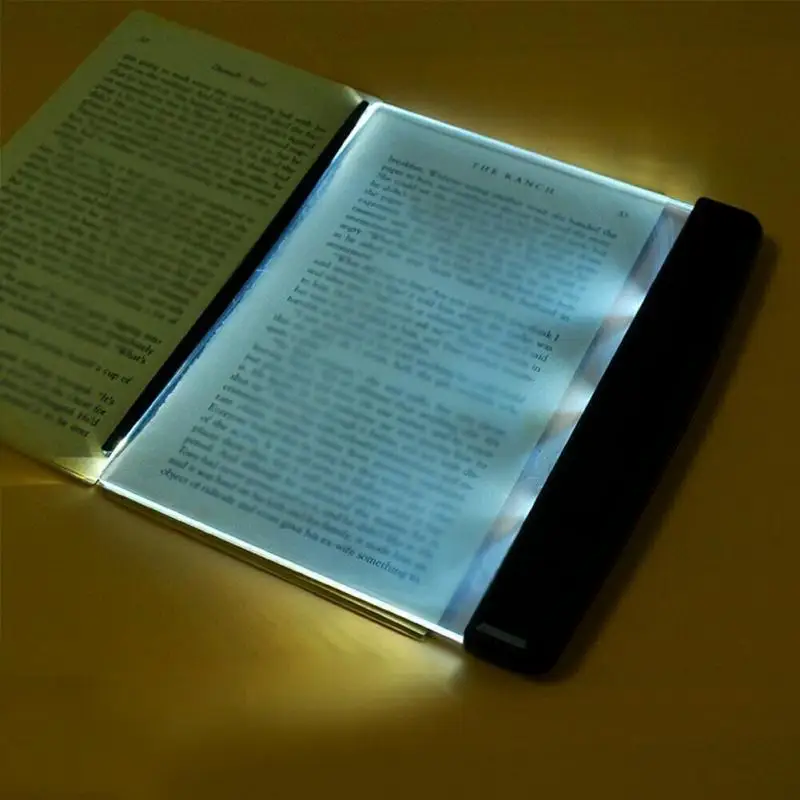 Led Stolná Lampa Tabuľka Svetlo Kniha Ochrana Očí Nočné Videnie Svetla Panel Cestovné Spálňa Book Reader na Čítanie Bezdrôtový Prenosný LED 4