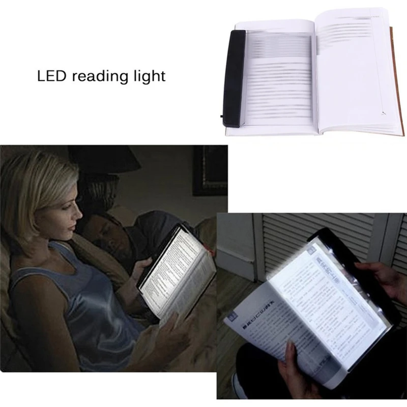 Led Stolná Lampa Tabuľka Svetlo Kniha Ochrana Očí Nočné Videnie Svetla Panel Cestovné Spálňa Book Reader na Čítanie Bezdrôtový Prenosný LED 5