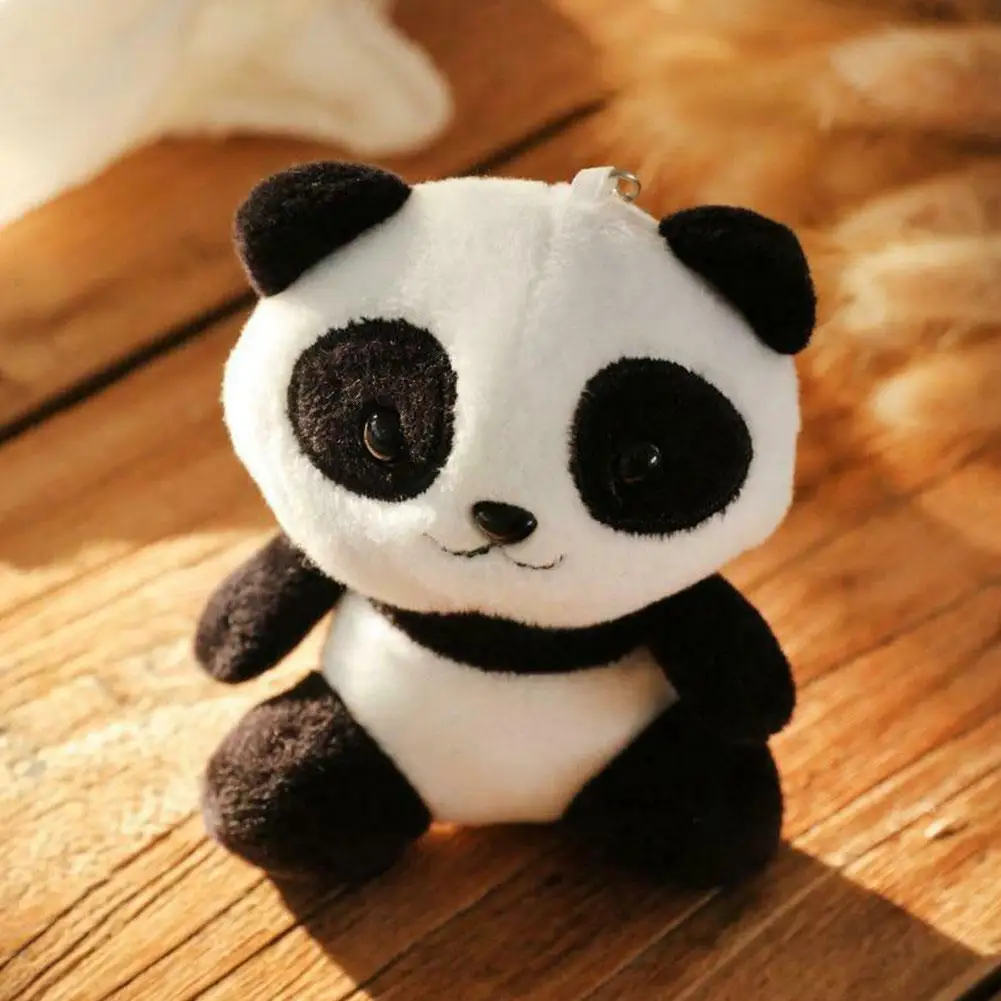 Roztomilé Plyšové Bábiky Hračky Simulácia Panda Plyšové Plnené Hračka Bábika Mini Panda Keychain Domov Stôl Dekorácie Dospelých Tlačidlo Auto Príslušenstvo 4