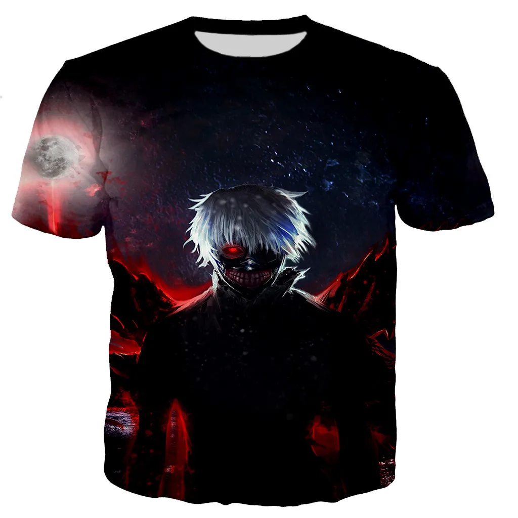 Tokio Vlkolak 3D Tlač T-shirt Muži/ženy Móda Hororové Anime T-shirt Bežné Harajuku Štýl, T Košele Streetwear Hip Hop Topy 1