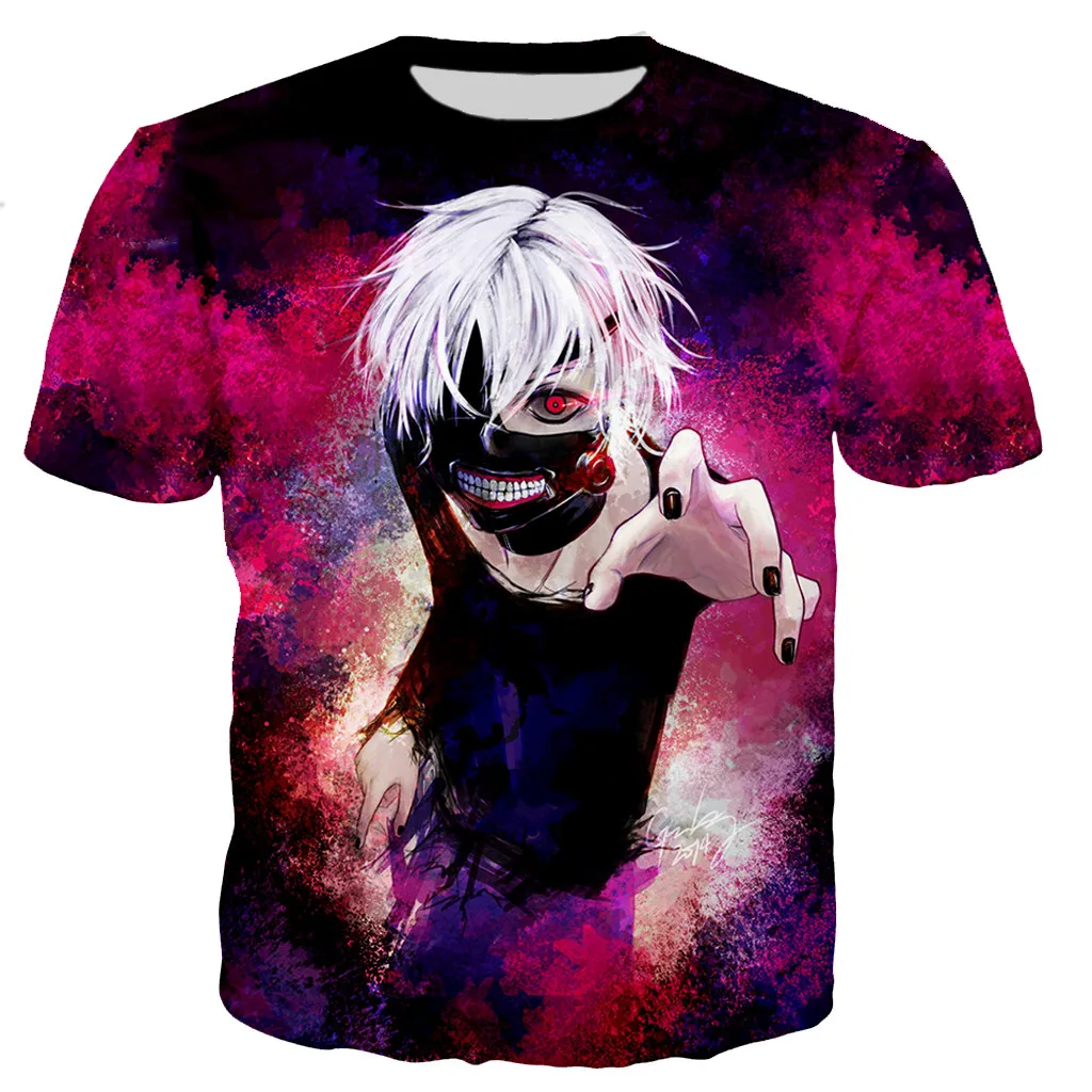 Tokio Vlkolak 3D Tlač T-shirt Muži/ženy Móda Hororové Anime T-shirt Bežné Harajuku Štýl, T Košele Streetwear Hip Hop Topy 5