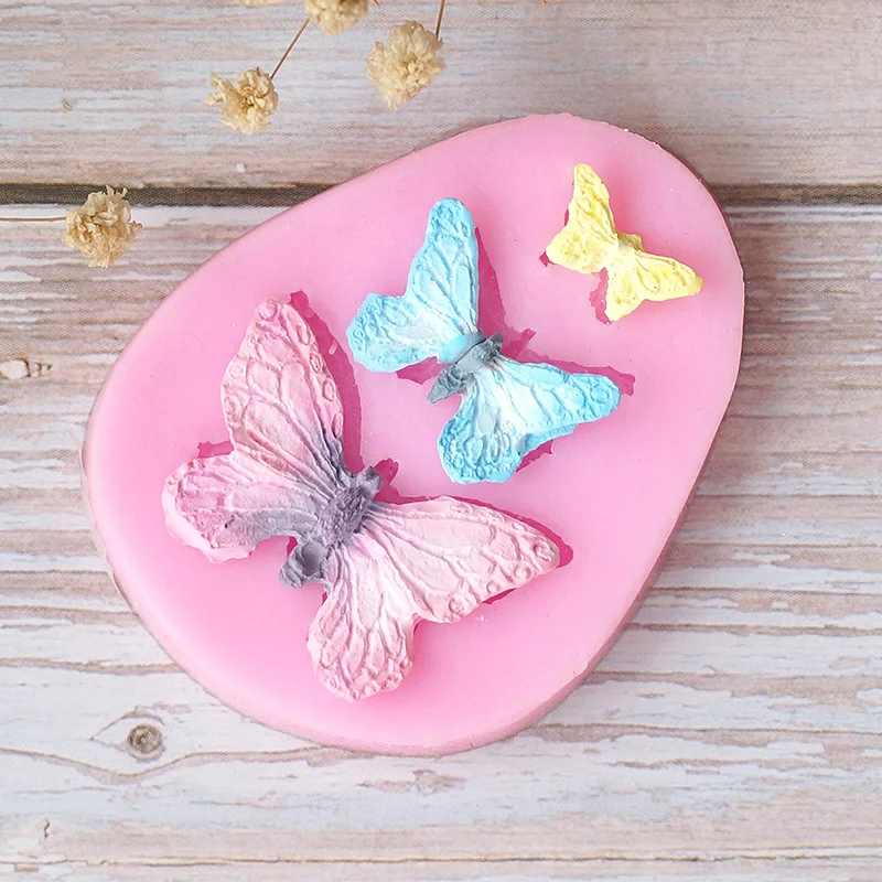 Motýľ Silikónové Formy 3D DIY Cukru Plavidlá, Čokoláda Fréza Plesne Fondant Cake Zdobenie Nástroj Kuchyňa Pečenie Príslušenstvo 1