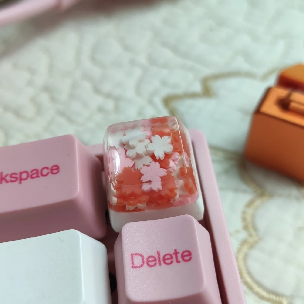 Mechanické klávesnice cherry blossom keycaps ručné OEM výška živice keycaps individuálne zákazku 1