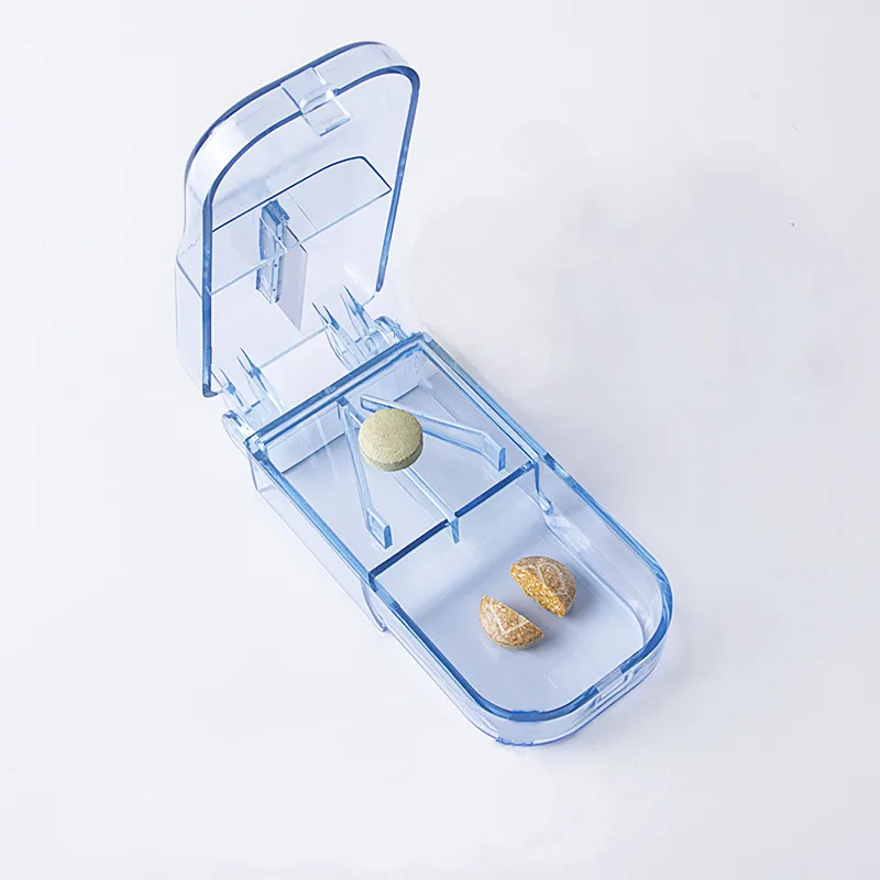 Pilulku Organizátor Fréza Delič Pilulku Držať Tabletky Prípade Vitamínu Rybí Olej Doplnky Medicíny Plastové Pilulku Box Rezanie Lieky 4