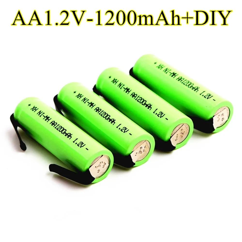 Najnovší model 2021 AA 1.2 V, Ni MH dobíjacie batérie 1200mAh + dly je vhodný pre elektrické holiace strojčeky, zubné kefky, a tak na 1