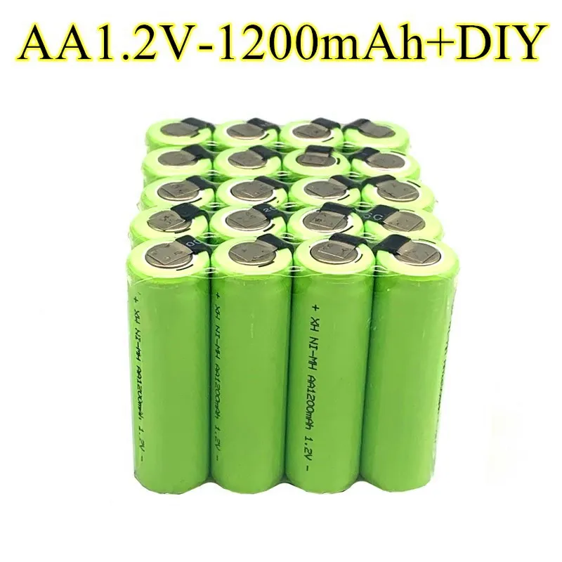Najnovší model 2021 AA 1.2 V, Ni MH dobíjacie batérie 1200mAh + dly je vhodný pre elektrické holiace strojčeky, zubné kefky, a tak na 2