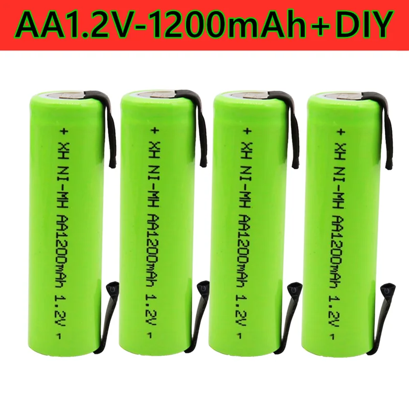 Najnovší model 2021 AA 1.2 V, Ni MH dobíjacie batérie 1200mAh + dly je vhodný pre elektrické holiace strojčeky, zubné kefky, a tak na 4