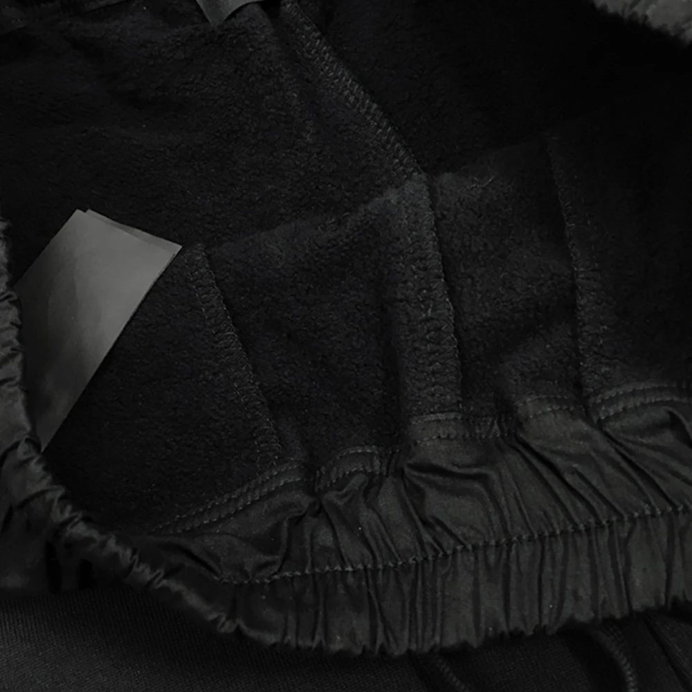 Najlepšia Verzia Black Šnúrkou Tepláky Slim Fit Kanye Bavlnené Nohavice Logo Náplasť Na Prednej Streetwear 1
