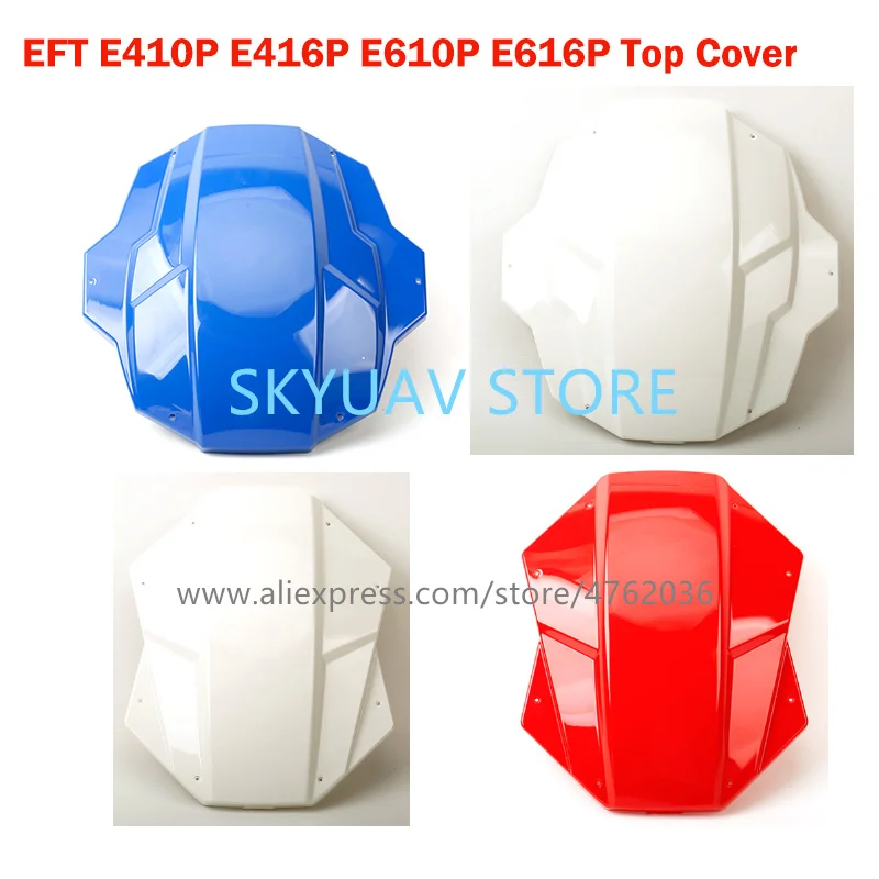 EFT Stroj Hlavu Krytie Modrá Červená Biela Farba na EFT E410P E416P E610P E616P Agricultrural Drone Rám 1