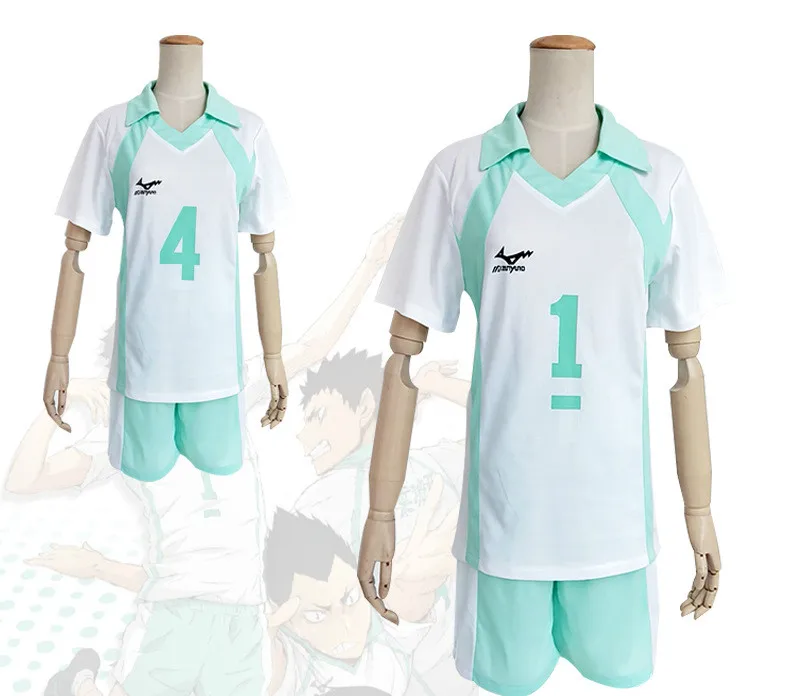 Anime Haikyuu!! Aoba Johsai 4 a 1 Oikawa Tooru Školskú Uniformu Cosplay Kostým Haikiyu Loptu Volley Team Jersey Športové oblečenie 2