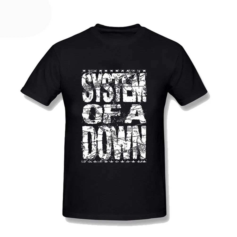 System Of A Down Kapela T Shirt List Tlač Vintage Punk Krátky Rukáv T-shirts Čierna Biela Top Tees Plus Veľkosť Vianoce 0