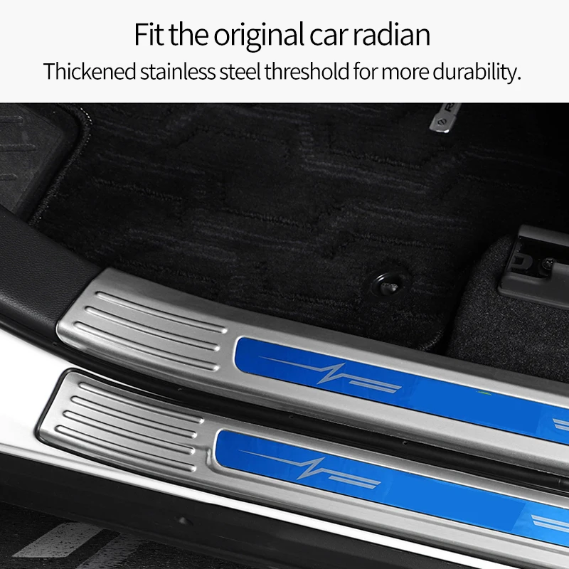 Pre Toyota RAV4 XA50 RAV 4 50 MK5 na roky-2020 vo Vnútri Dverí, Parapet Chránič Pedál Šúchať Dosku Krytu Trim Accessoriess Auto Prah 0