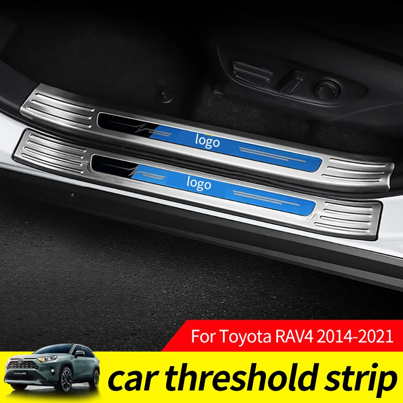Pre Toyota RAV4 XA50 RAV 4 50 MK5 na roky-2020 vo Vnútri Dverí, Parapet Chránič Pedál Šúchať Dosku Krytu Trim Accessoriess Auto Prah 1