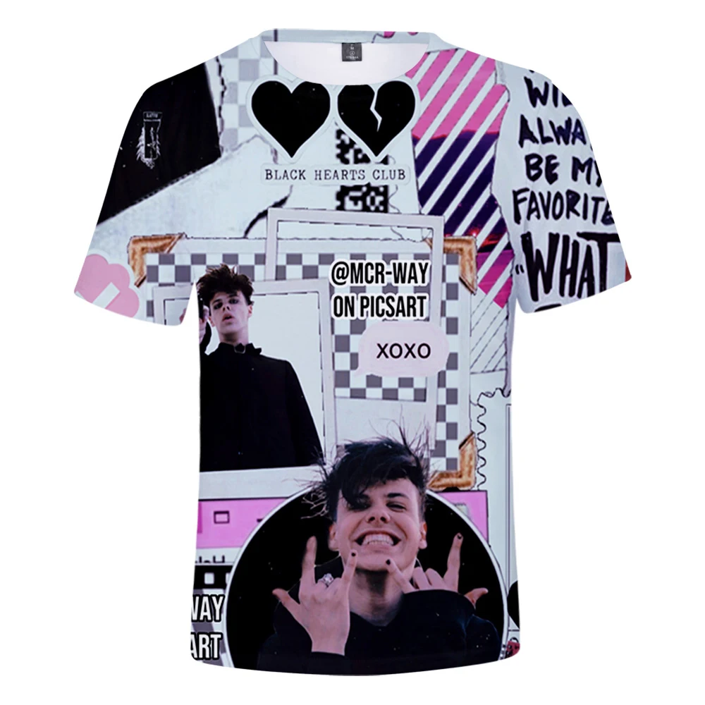 Spevák Yungblud Muži/ženy Móda Cool 3D Vytlačené T-shirts Módne Populárne Bežné T-shirt Streetwear Nadrozmerná 1