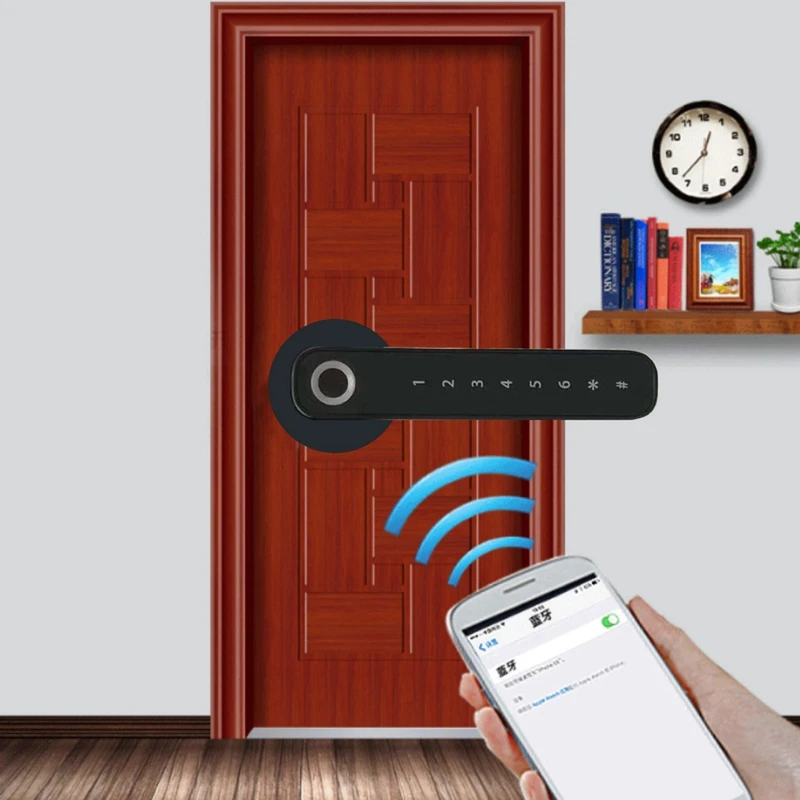 Bluetooth Odtlačkov Prstov Smart Lock Biometrické Automatické Odomknúť App Keyless Entry Dverí Zamky Pre Home/Hotel/Apartmán 1