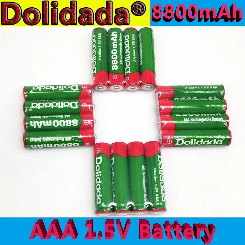 Nový 1,5 V AAA nabíjateľné batérie 8800mah AAA 1,5 V Nové Alkalické Nabíjateľná batery pre led svetlo hračka mp3 doprava Zadarmo 3