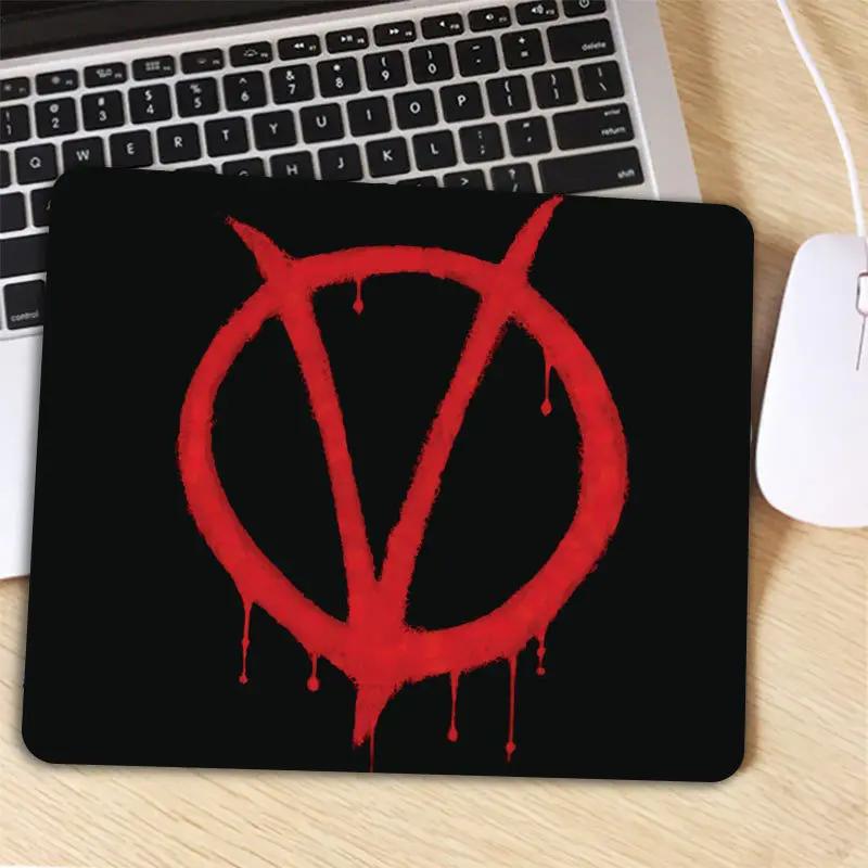 Vzorované V for Vendetta Podložku pod Myš, Anti-Slip Notebook PC Myši, Podložky Mause Mat Mousepad Pre Optické Laserové Veľká Podpora 5