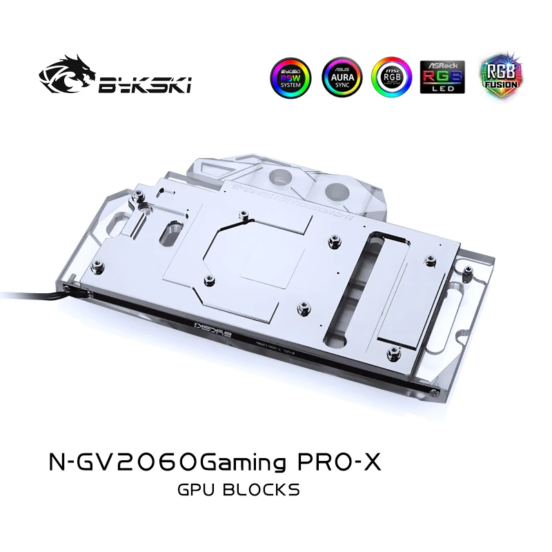Bykski N-GV2060GamingPRO-X, Úplné Pokrytie Grafická Karta Vodného Chladenia Bloku, Pre RTX2060/GTX1660Ti/1660 Herné OC PRO 6 G 3