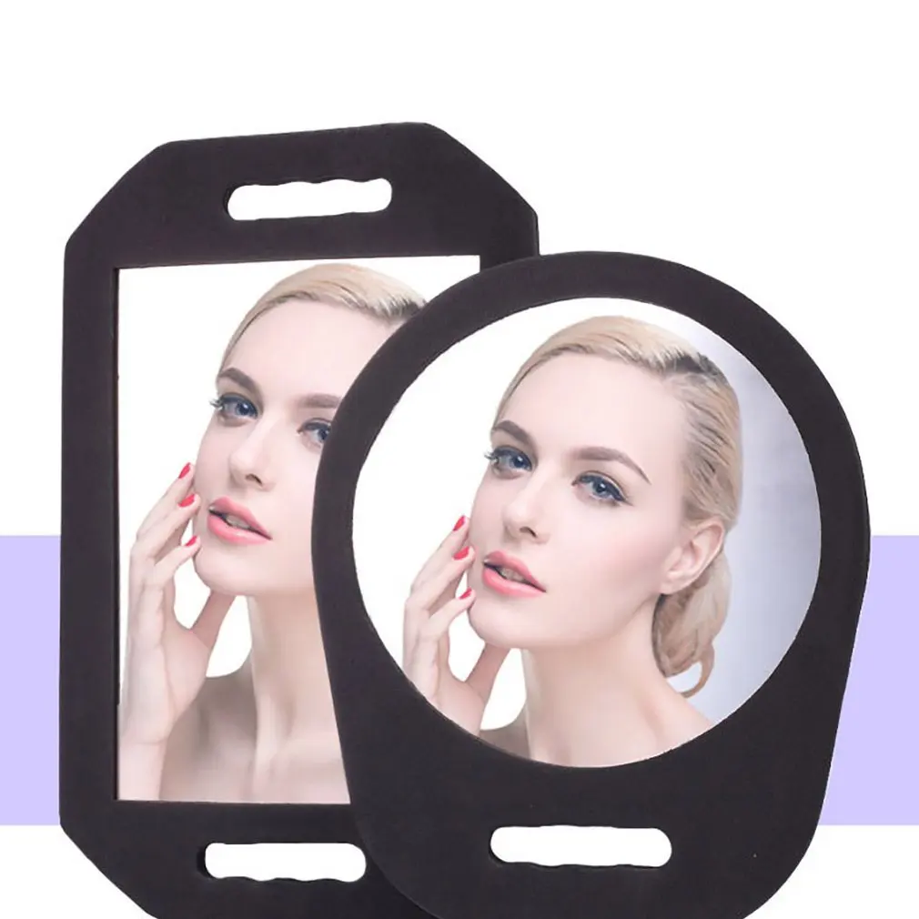 Kadernícky Salón, make-up Zrkadlo s Rukoväť Zrkadlo na holičstvo Domáce Použitie Peny Rám Neľahkej Rozbité 0