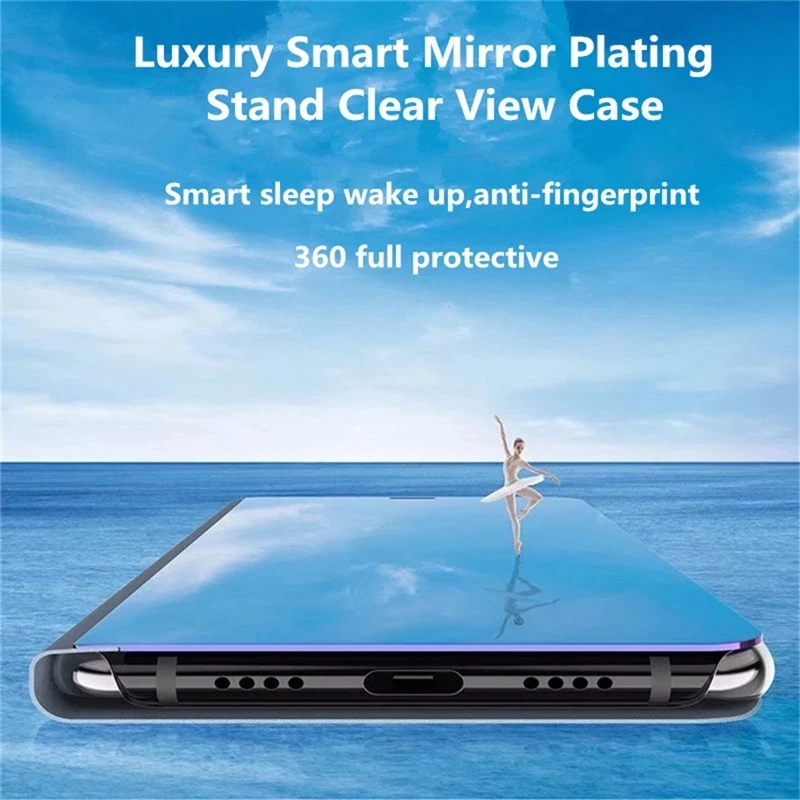 Zrkadlo Flip puzdro Pre Xiao Redmi Poznámka 10 9 Pro Max 10S 9S 8T 8 7 K40 K30 K20 Smart Prípadoch Mi 11 10 TON 10 Lite Poco X3 NFC M3 Kryt 0