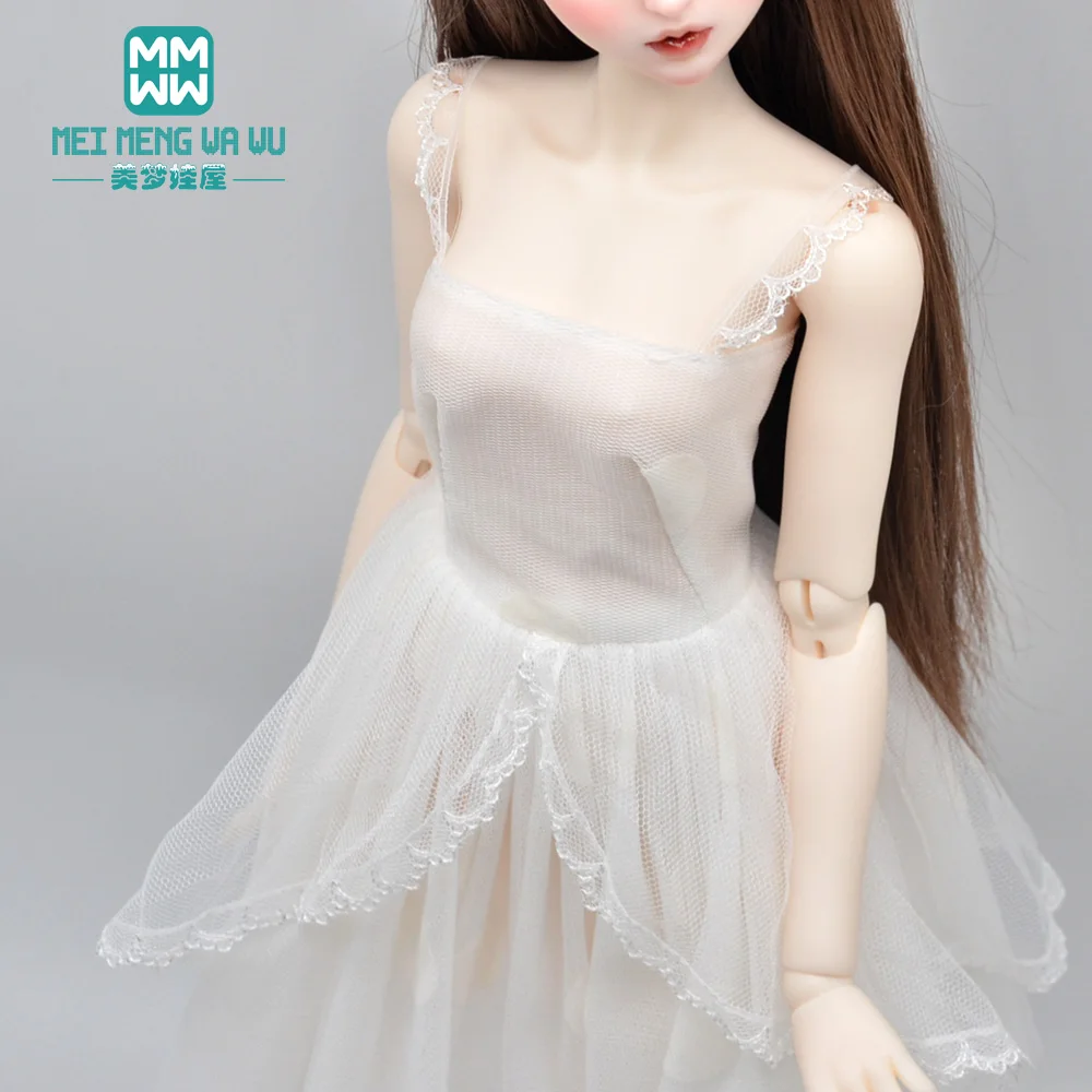 BJD príslušenstvo obliekať bábiku pre 58-65 cm 1/3 BJD DD SD Sférické spoločné bábiky bábiky Módna kožená sukňa, čipky sukne 1