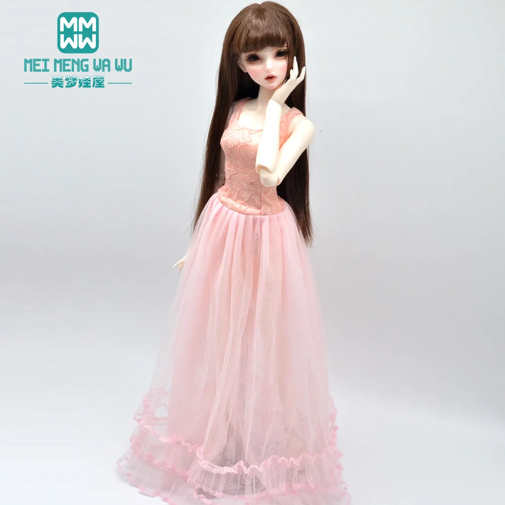 BJD príslušenstvo obliekať bábiku pre 58-65 cm 1/3 BJD DD SD Sférické spoločné bábiky bábiky Módna kožená sukňa, čipky sukne 2