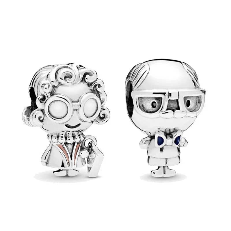 925 Sterling Silver Malý Chlapec & Dievčatko Kúzlo Fit Pôvodnej 3 mm Náramok&Náramok, Takže Fashion, DIY Šperky Pre Ženy 2