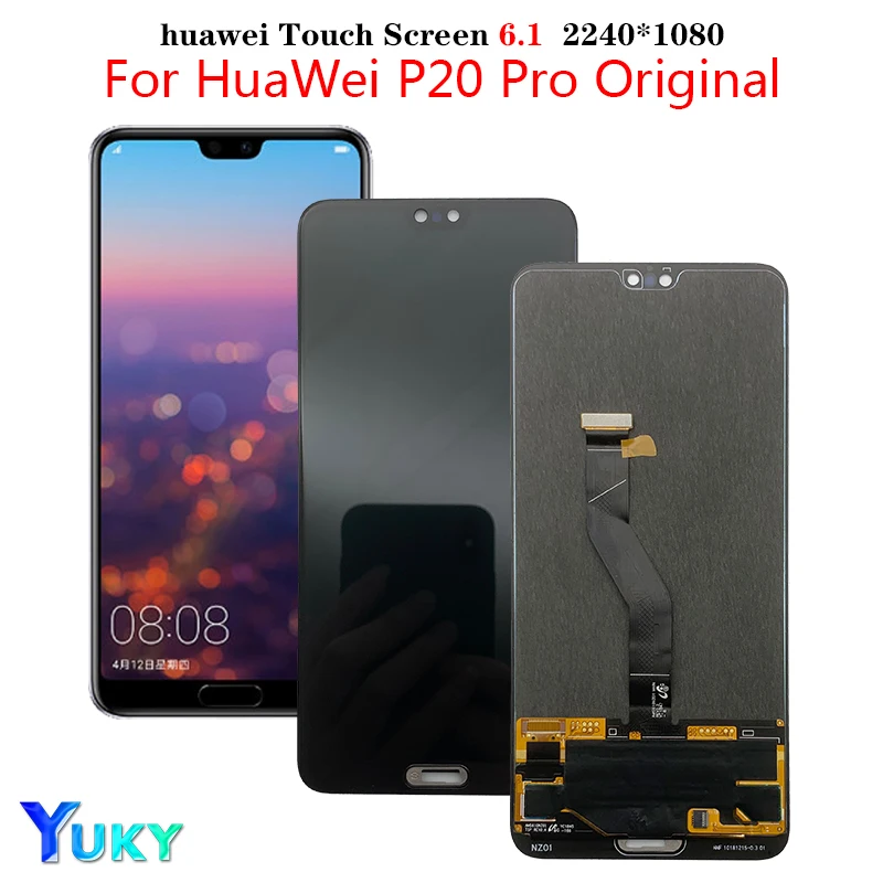 OLED Pôvodné Huawei P20 Pro Lcd Dotykový Displej Digitalizátorom. Vergadering Vervanging Voor Huawei P20 Plus Lcd CLT-AL01 CLT-L29 CLT-L09 1