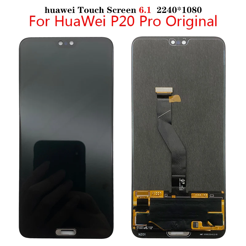 OLED Pôvodné Huawei P20 Pro Lcd Dotykový Displej Digitalizátorom. Vergadering Vervanging Voor Huawei P20 Plus Lcd CLT-AL01 CLT-L29 CLT-L09 4