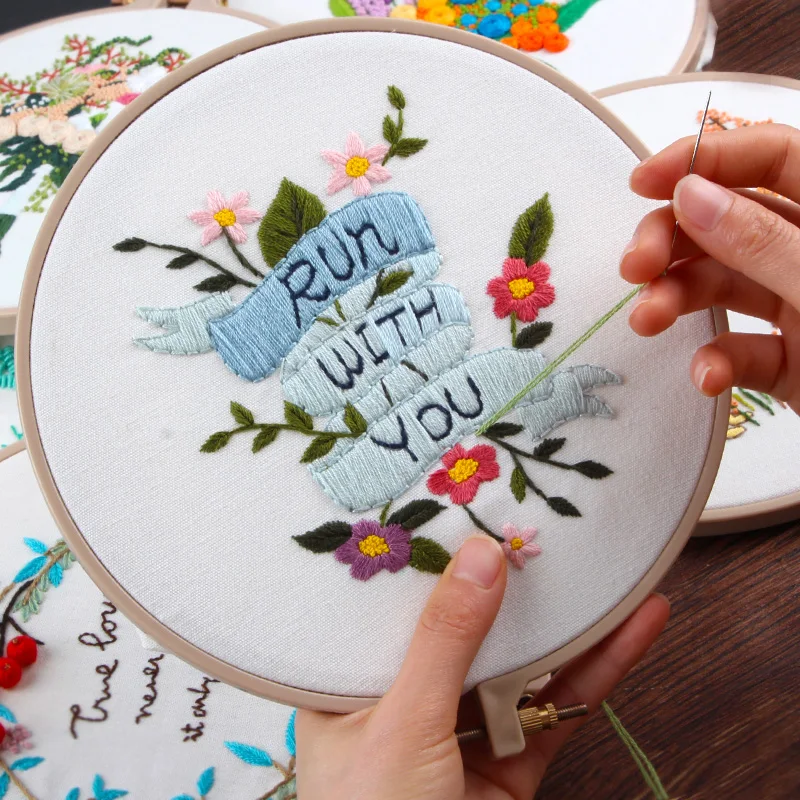 Európska Kvety Vzor DIY Výšivky Cross Stitch Súpravy na Vyšívanie, Ručné Šitie Umeleckých Remesiel Tvorivé Darček Domova 3