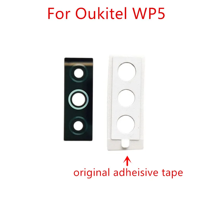 Pôvodný Pre Oukitel pracovný balík 5 Mobilný Telefón Späť Fotoaparát, Objektív Sklenený Kryt Opravy Časť+Adheisive Pásky 4