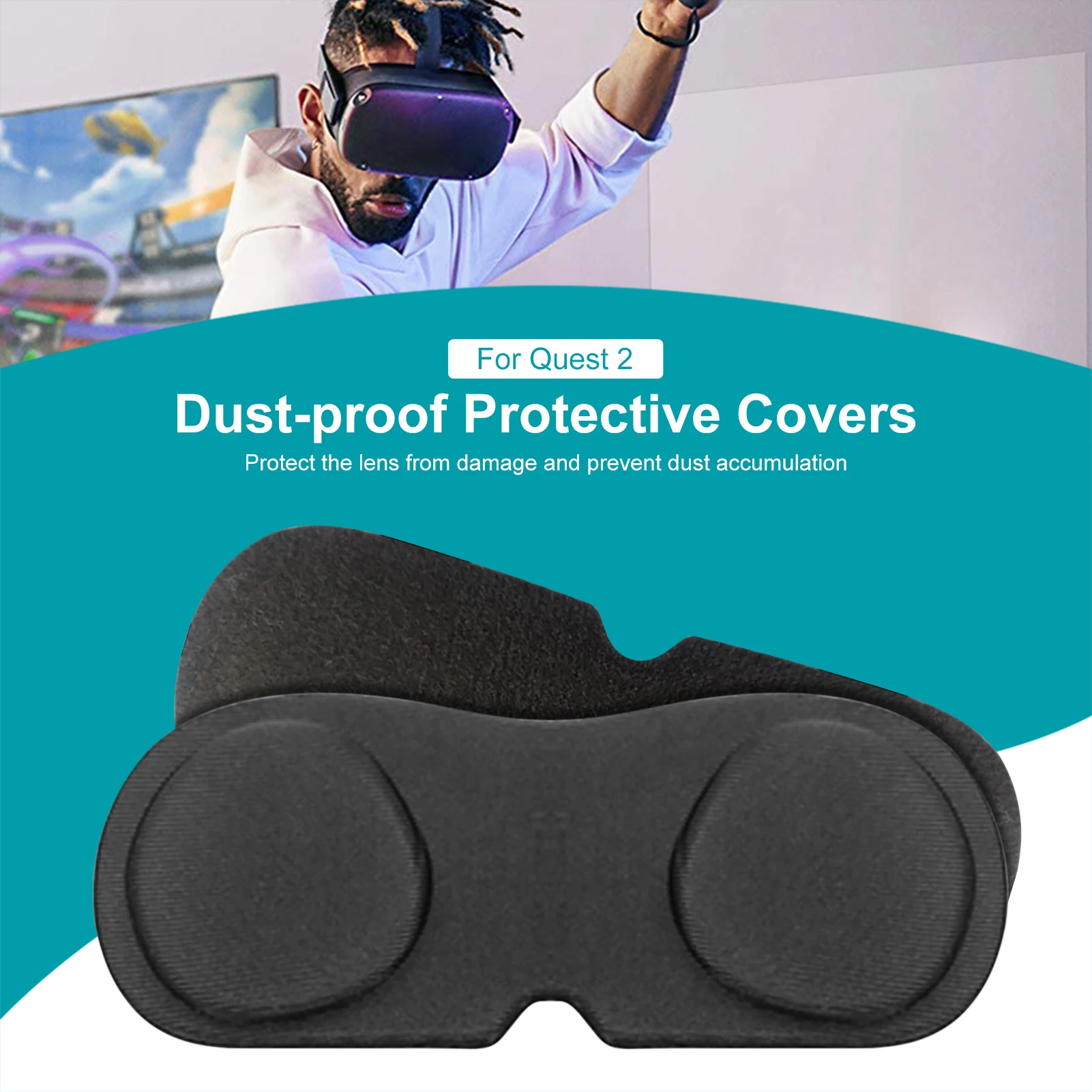 VR Objektív Ochranný Kryt Prachu Dôkaz Prípade Oculus Rift S Herné Headset Príslušenstvo VR Okuliare, Šošovky, Anti-Scratch Kryt Pad Hot 1