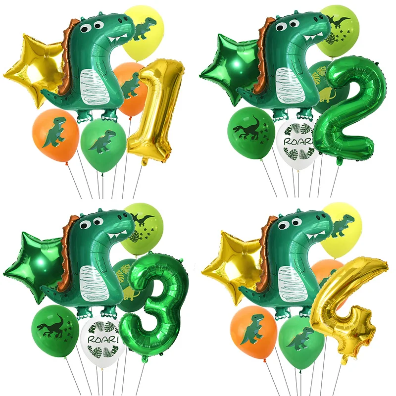 Dinosaurov Dekorácie Dragon Balóny Nastaviť Papier Garland pre Dino Jungle Narodeninovej Party Dekor Dodávky Deti Deti Priazeň 0
