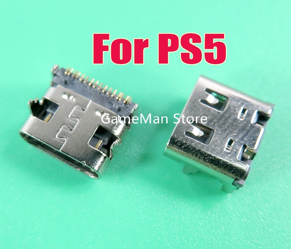 50PCS Pre PS5 Bezdrôtové Herné Konzoly Typ-C zásuvka nabíjačky Porty pre ps5 Micro usb Nabíjačka Zásuvka konektor 1