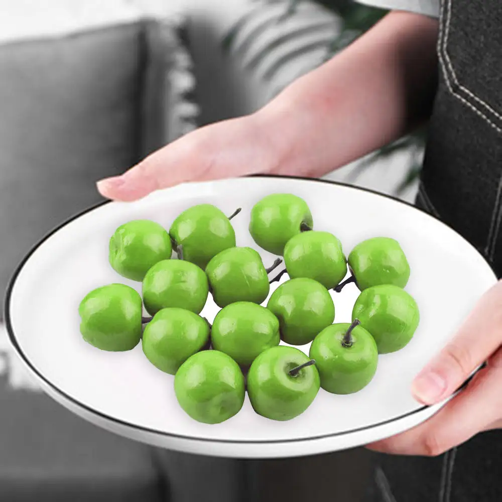 40pcs Mini Umelé Jablká Pena Falošné Ovocie Potraviny, Umelé Apple Strany Vianoce Svadba Domáce Dekorácie 1