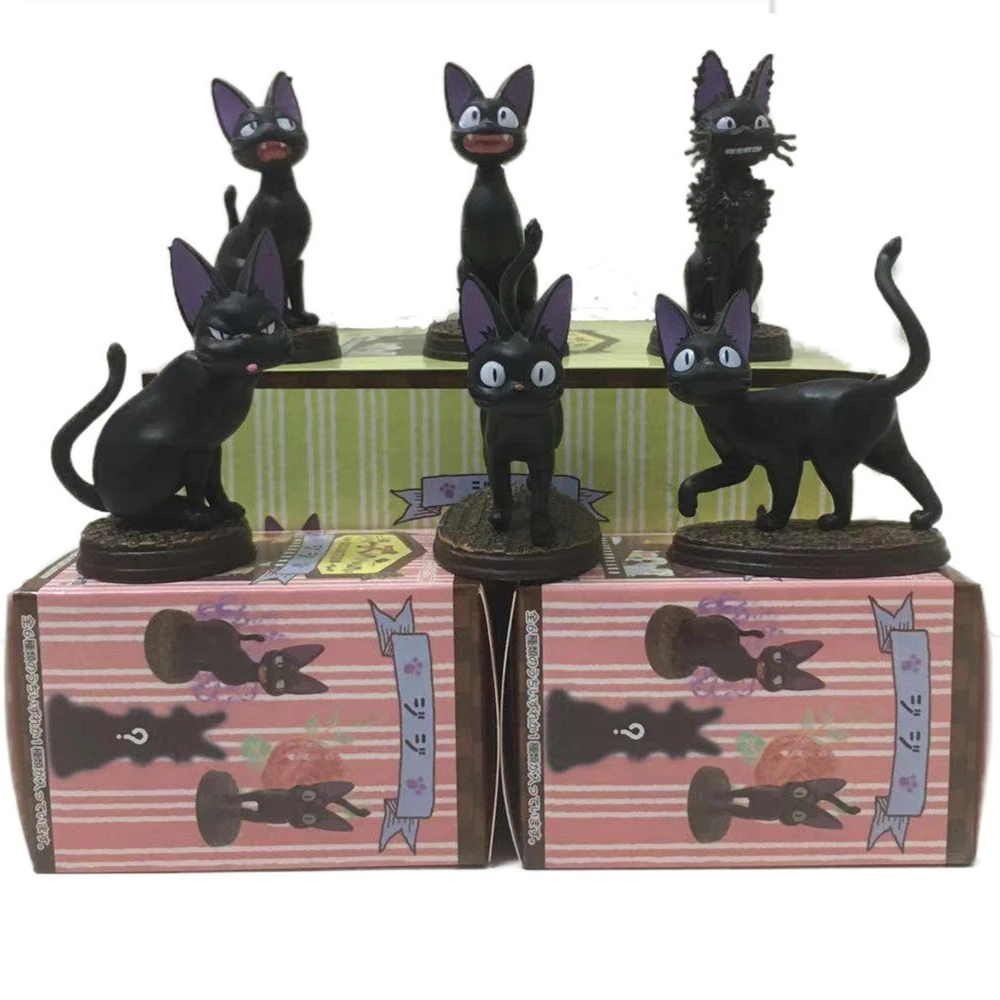 Kawaii Figúrky Slepé Okno Kiki je dodacej Služby, Myslím Taška Akcie Obrázok Black Cat Anime Mystery Box Prekvapenie Hračka 2