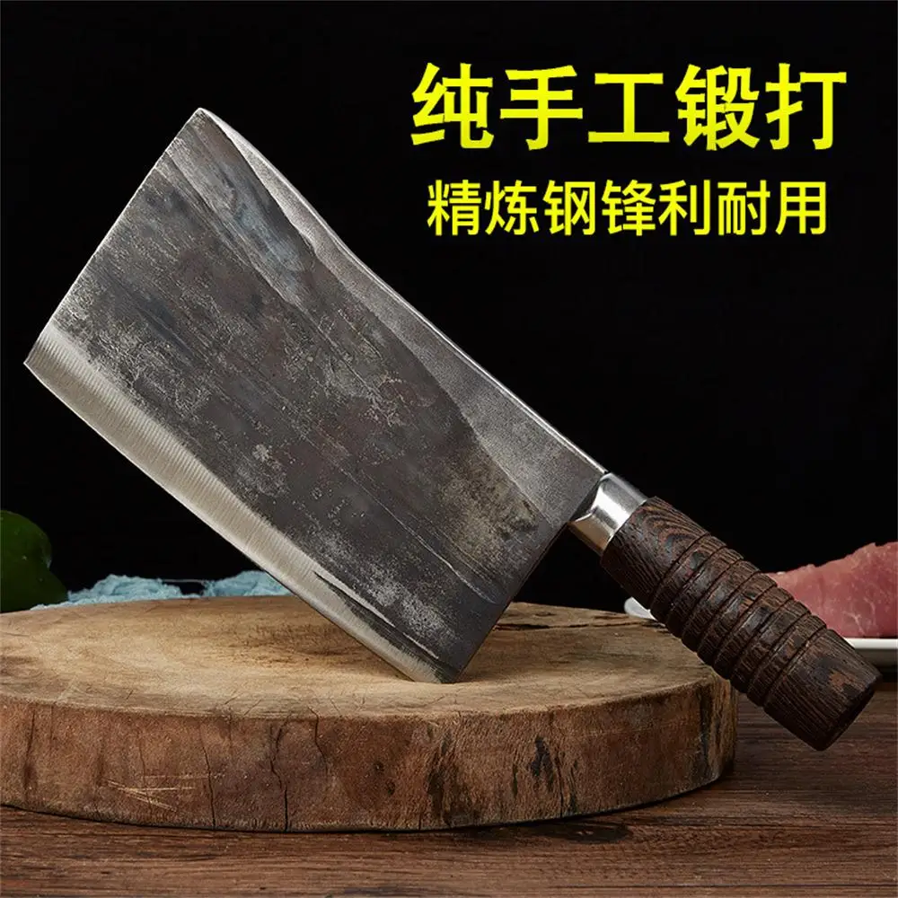 Čínsky Kované Kuchynské Nože Ručné Tradičné Vysoko Uhlíkovej Kuchyňa Sekáčik Dreva Rukoväť Krájanie Srbský Kuchár Camping Nôž 1