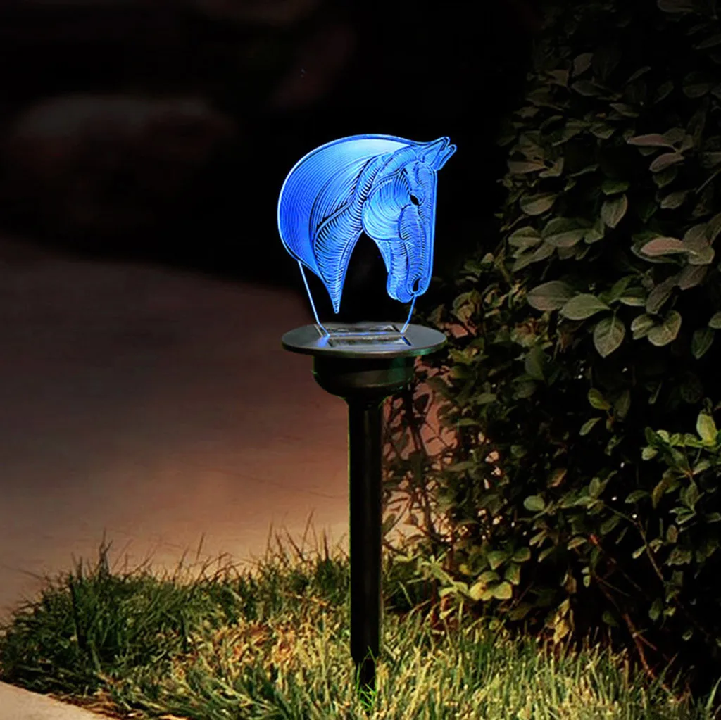 LED Solárne Napájanie Zvierat Trávnik Lampa Garden Dvore Vklad Krajiny Vonkajšie Slnečné Svetlo Dekor Cesty Krajiny Vonkajšie Cesta Svetla 3