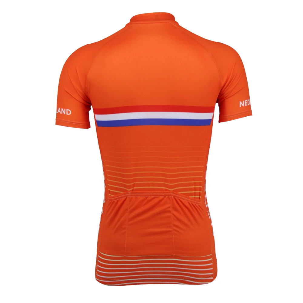 Horúce Klasické Retro NOVÉ Holandsko Cyklistický Dres na Bicykel Road RACE Team Road Race Krátky Top Orange Cyklistiku Závodné oblečenie 2
