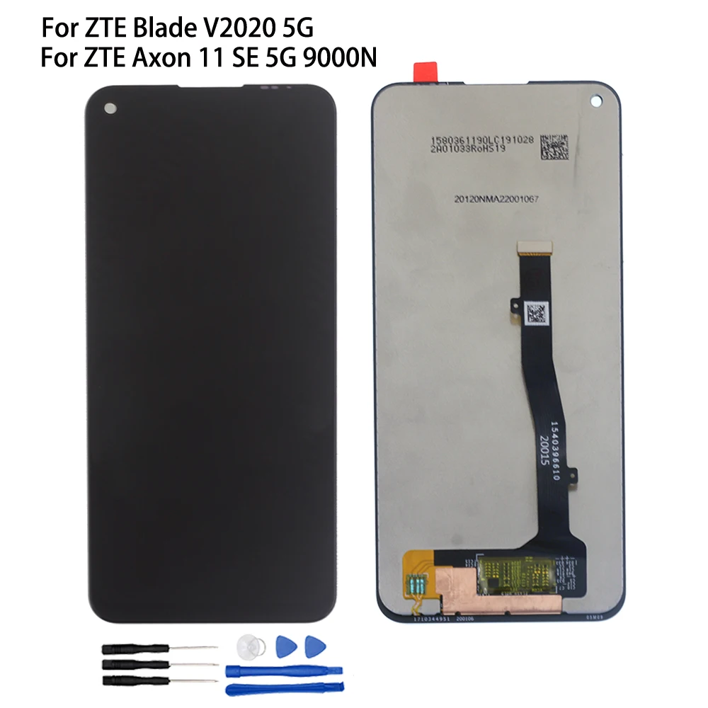 Pôvodný Pre ZTE Blade V2020 5G LCD Displej Dotykový Panel Obrazovky Digitalizátorom. Senzor Montáž Pre ZTE Axon 11 SE 5G 9000N LCD Displej 3
