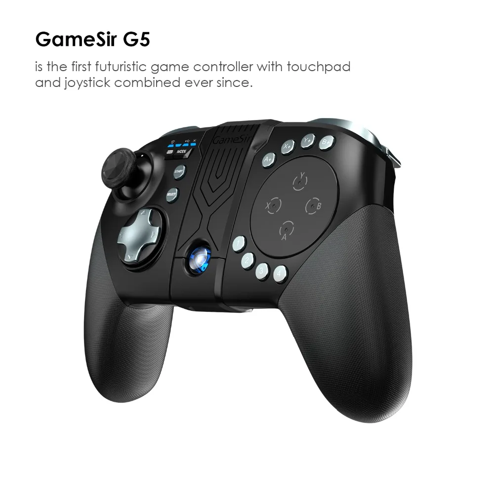 GameSir G5 Bezdrôtová Herný ovládač s Trackpad pre Android Mobilný Telefón, Hry pre FPS MOBA Snsľp Call of Duty Mobile 5