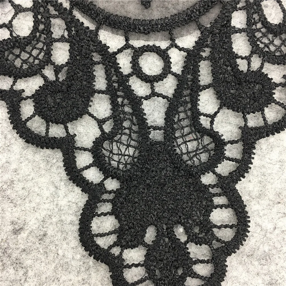 Ženský dizajn čiernej a bielej hrudi nášivka falošné golier tkaniny, výšivky KUTILOV, remeselníkov príslušenstvo 1 kus na predaj 1