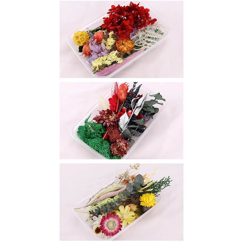 1box Farebné Sušené kvety hlavu Rastlín pre Epoxidové Živice Prívesok Náhrdelník Šperky Sviečka Robiť Plavidlá DIY Nechtov umenie Príslušenstvo 5
