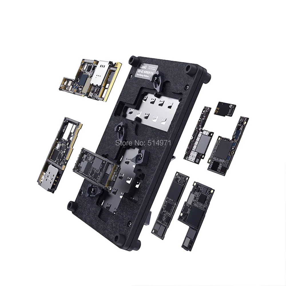 Qianli RD-02 Doske Desoldering Platformu pre iPhone 11 PRO X XS MAX 6 V 1 IC Čip Upevňovaciu CPU Strane Disku Lepidlo Odstránenie Držiteľ 5