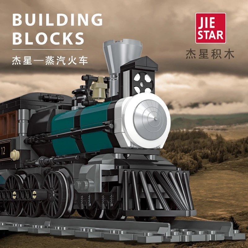 Vlak Stavebné Bloky High-tech Parný Vlak Tehly 3D Urban Rransport Železničnej Model Puzzle, Hračky Pre Deti, Darčeky 5